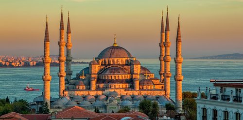 Türkei - blaue Moschee, Istanbul